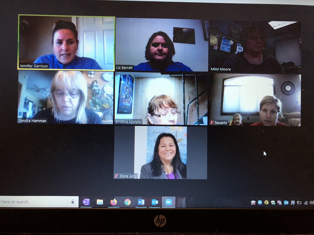barrete's tweet photo. Morning zoom this morning with some of my sped team. #missingschool #missingteaching #sccsd #Covid_19 #WorkingFromHomeLife https://t.co/hEygoQFKyP