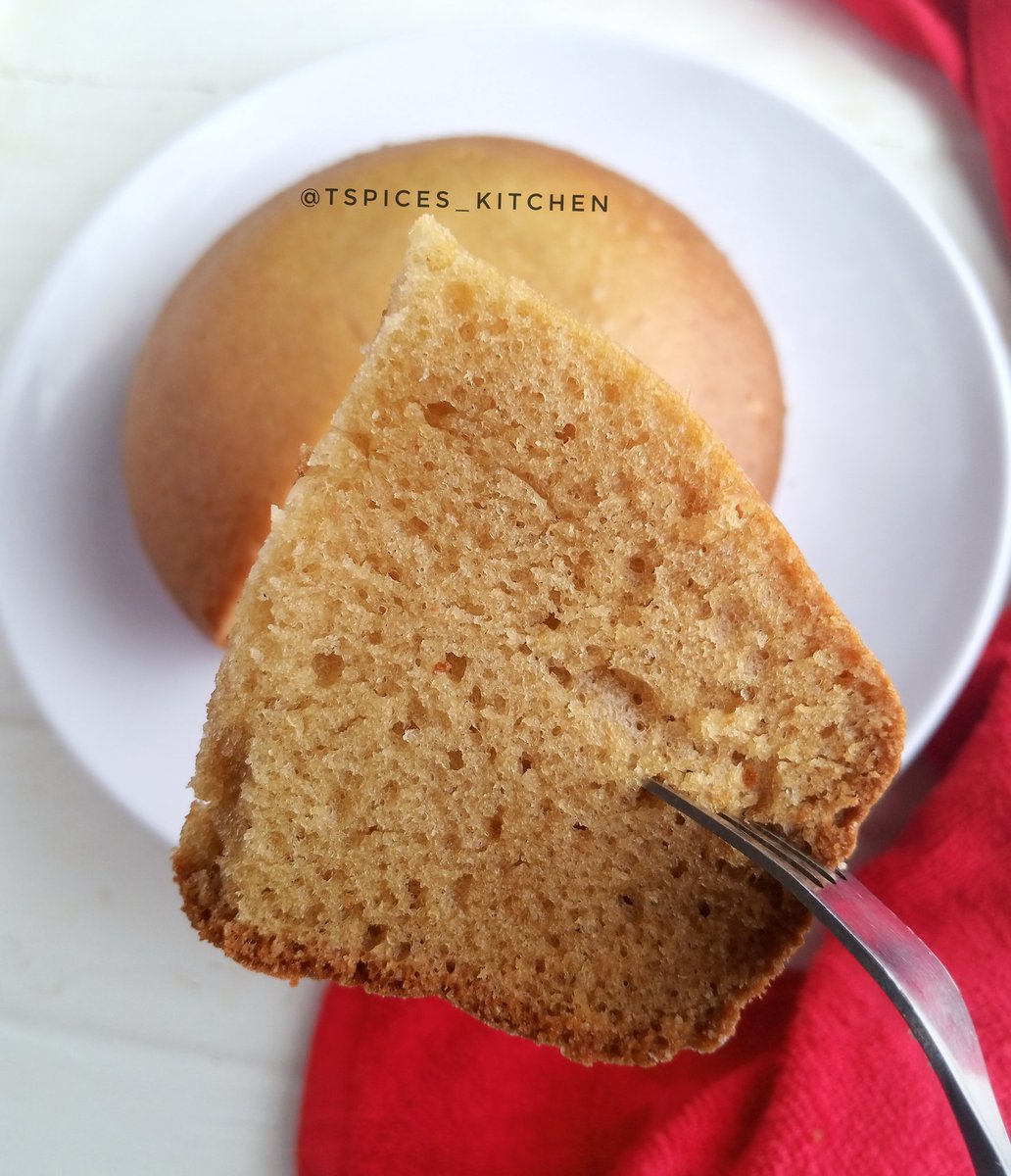 Homemade CAKE Recipe! Learn how to make a Vanilla Sponge Cake at Home without an OVEN or MIXER.With simple Ingredients & Measurements. Check photo Recipe Thread  #tspicesrecipe