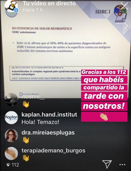 TgnHandClinic's tweet photo. Muchas gracias a los 112 asistentes al monográfico de hoy sobre SDRC I, seguimos aprendiendo juntos y desde casa.
Un abrazo!! #HandTherapy #Pain #HandFun https://t.co/l5vqBruVbk
