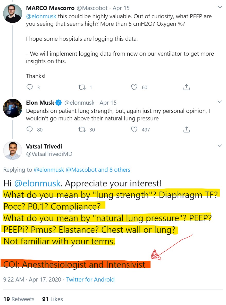 dapstats's tweet photo. /4 Dr. Musk @elonmusk just can't help hisself... #CPapa hittin' the sciency community with some of his homespun know-ledge.
Of course then a real MD showed up. 🤣😷
HT @JCOviedo6 ty for pointing out this gem
$tsla $tslaq #werd #ventilator #lungs #cpap https://t.co/9yEKXfEuL8