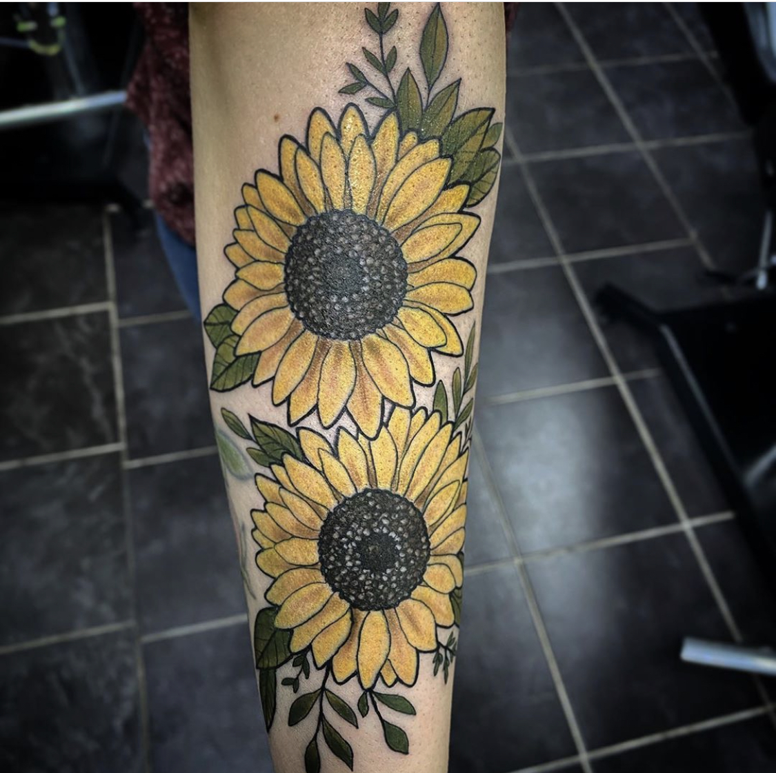 Colorful Sunflowers by Cody Hennings  Tattoos