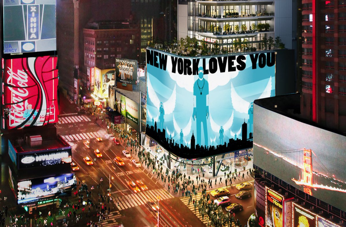 Download Edel Rodriguez On Twitter Rough Mock Up Image Of My Billboard S Location In Times Square At 47th Street Less Empty Now Project With Posterhousenyc And Times Square Arts Went Live Today Https T Co J4gaciiadh