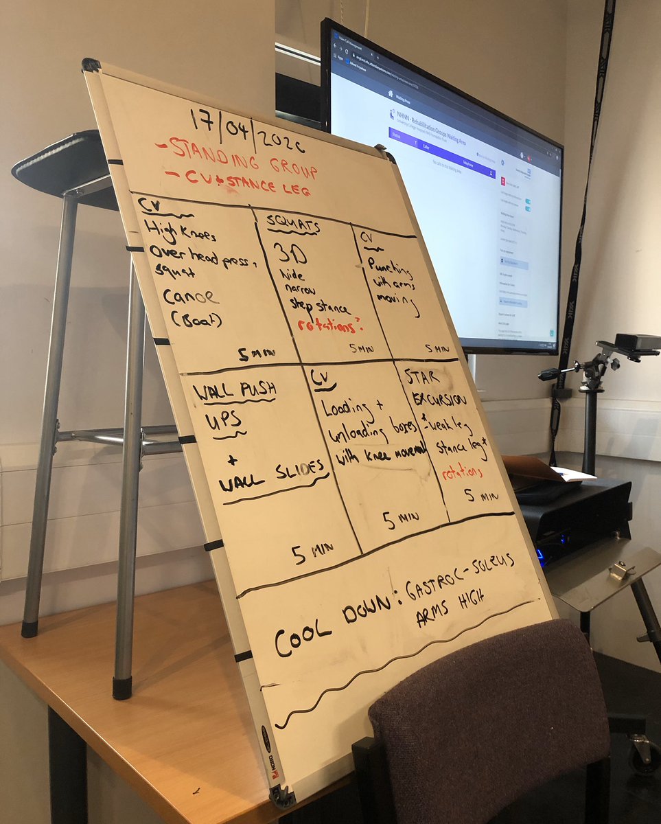 Here’s <a href="/BBeare123/">Ben Beare</a> getting ready for his standing functional fitness group - part of the N-ROL group virtual rehab programme for #stroke <a href="/uclh/">UCLH</a> <a href="/UCLIoN/">UCL Queen Square Institute of Neurology</a> thanks to <a href="/SameYouOrg/">elon musk fanpage</a> and <a href="/CailinGaelach/">Eimear Ní Mhurchadha</a> <a href="/alexander_leff/">Alexander Leff</a> <a href="/lukeoshea1/">Luke O'Shea</a> @OliverSchafer <a href="/JonesFio/">Fiona Jones</a>