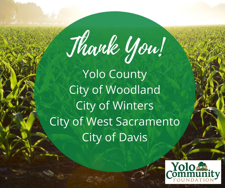 yolo_cf's tweet photo. Thank you @YoloCountyCA, @CityofWoodland, @CityofWinters, @cityofwestsac, and @CityofDavis for partnering to create the Yolo COVID-19 Relief Initiative! Together we can help the nonprofits caring for the Yolo Community #GiveYolo #YoloNonprofits #WeAreAllYolo #CommunityOverCovid https://t.co/OmcwKs2hlD