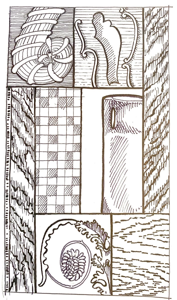 rogerpthomas's tweet photo. I wanted to share more of my recent drawings, created during our isolation here in Venice. These are all bits and parts of a day’s memories, a stream of consciousness emerging through the mind's eye to the pen. https://t.co/q0o24NpUCo