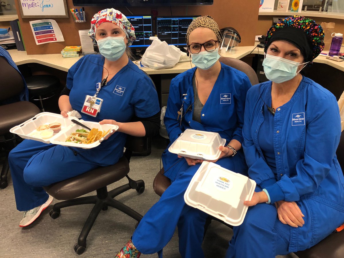 NobForum's tweet photo. Noblesville Teachers’ Forum members provided meals today for Riverview staff fighting the pandemic in our community. We are so thankful for all you’re doing! (More surprises to come for others soon!) ❤️ #RedforEd #unionstrong  @ISTAmembers  @NobSchools https://t.co/JTa5xet44b
