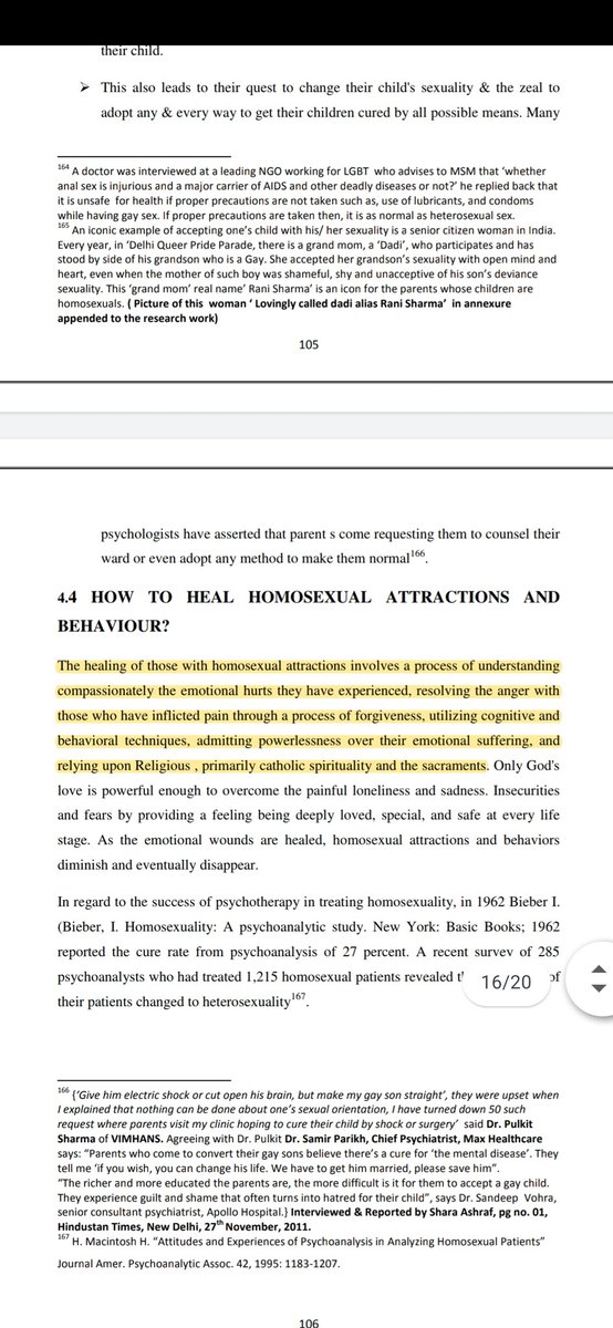 The material portrayed homosexuality as a "sickness" that can be healed and provided detailed descriptions of conversion therapy without adequate clarification regarding its context. It also gave outdated, prejudiced views on the "causes of homosexuality" (3/n)