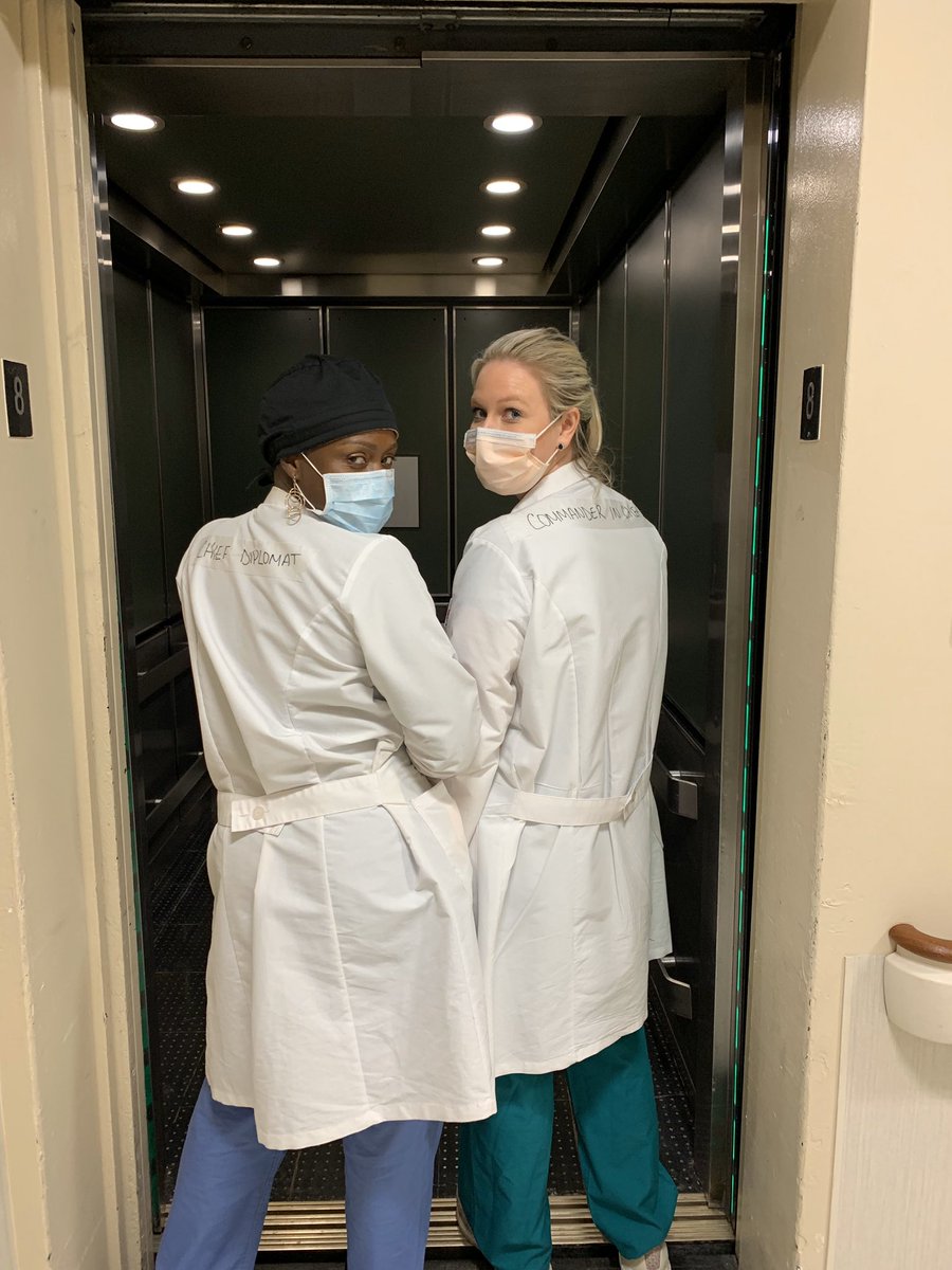 AishaD_Miller's tweet photo. 1 of the better Friday’s since dealing in this “new norm”~ Say Hi 😃President @rguimento in the midst of our daily operations per usual...#MedSurgRocks #ChiefDiplomatME #CommandInChief Opening of the new 25 bed ICU unit a success- @AshleyMattia3 https://t.co/djp58ZpuDs