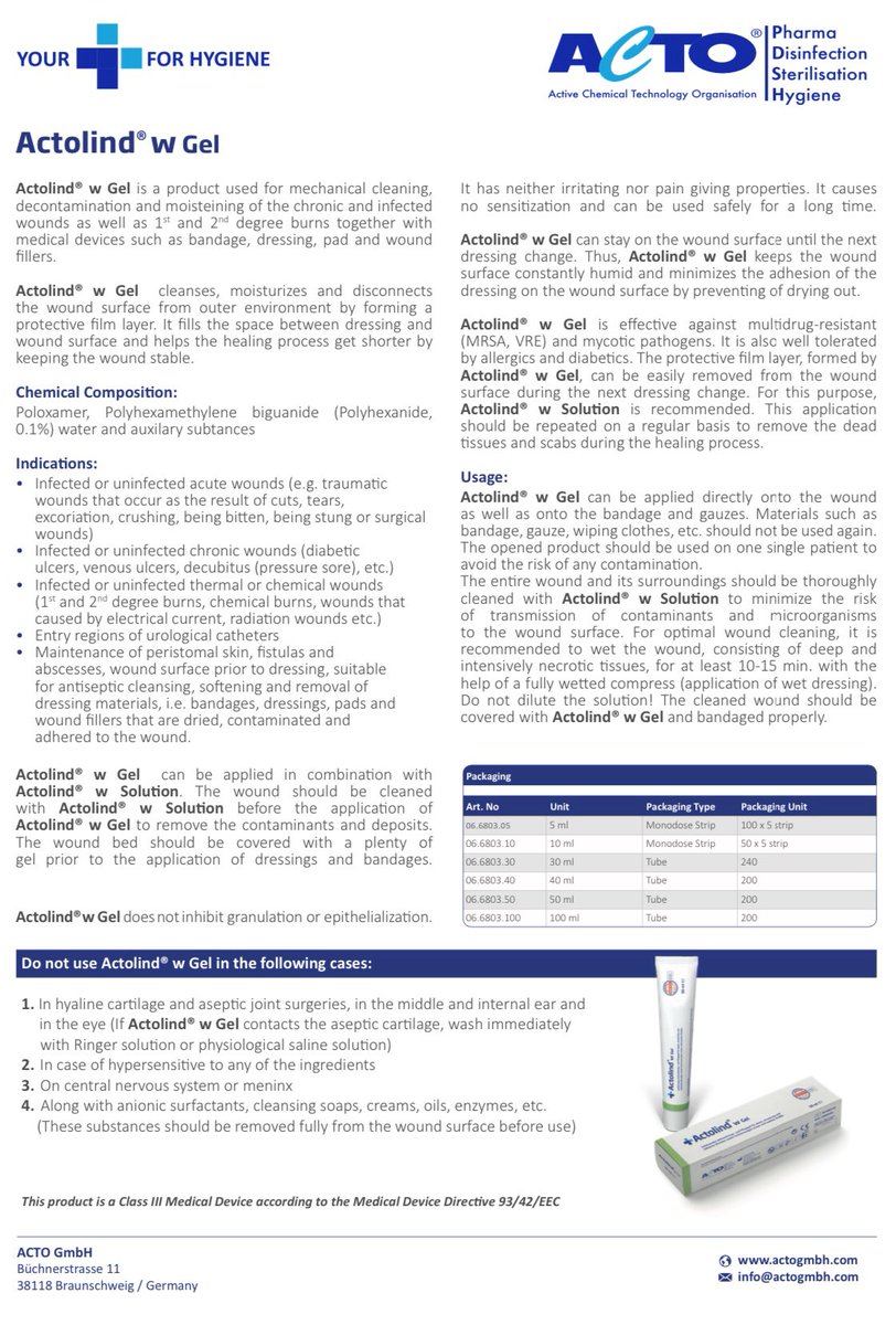 ActoGmbH's tweet photo. ACTOLIND #wund #woud #yara #Wundreinige #Wundgel #Wundlösung https://t.co/ajb0uWnevg