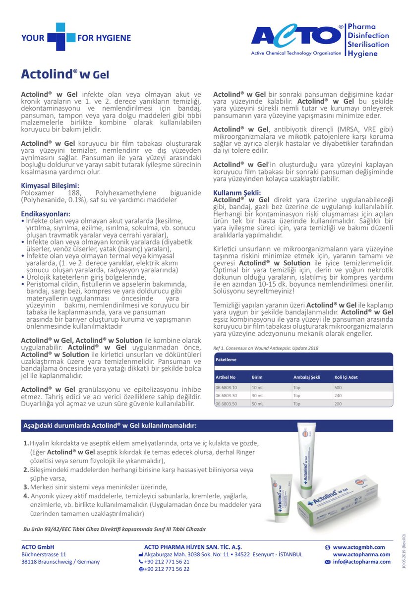 ActoGmbH's tweet photo. ACTOLIND #wund #woud #yara #Wundreinige #Wundgel #Wundlösung https://t.co/Q6nv25xph6