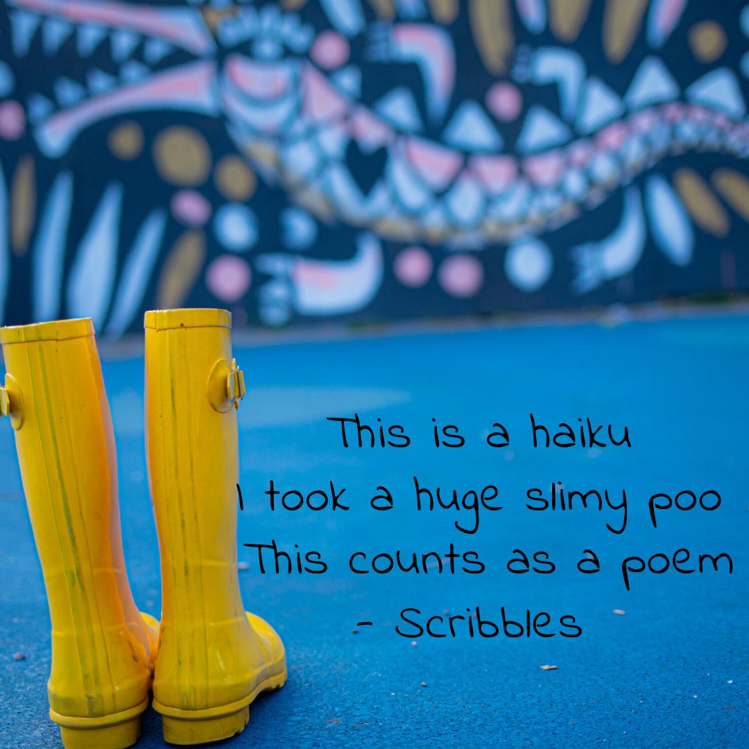 In honor of National Haiku Day, Scribbles has bestowed us with a smelly relatable poem. 💩 🧻

#HaikuPoetryDay #poo