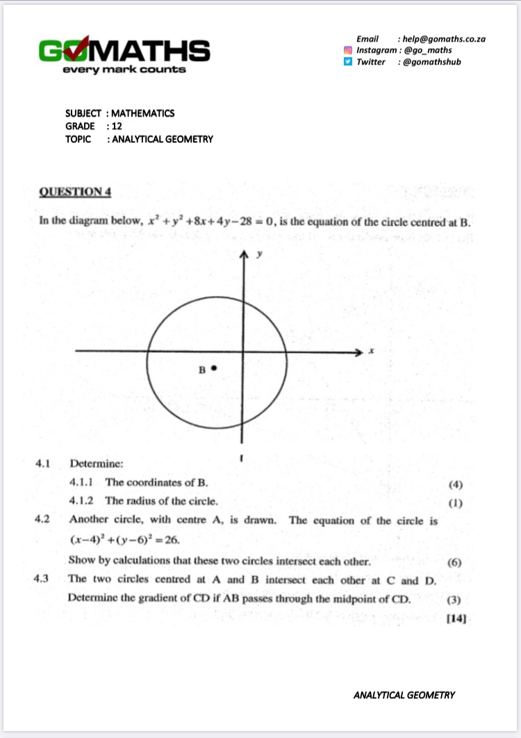 GoMathsHub's tweet photo. Good evening
Here’s some night practice questions for #grade12 learners.
Solutions shall be posted tomorrow.
#GoMaths
#LockdownSA #LockdownHouseParty https://t.co/P1nN3nJLoN