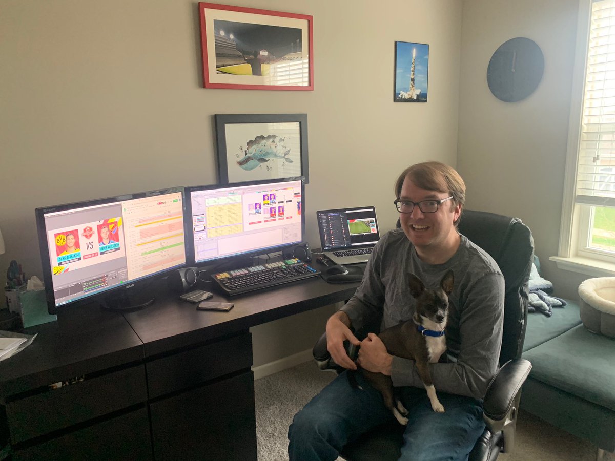 RossPS_'s tweet photo. Hello Greg Pray @gwpray in Indiana supporting some of our #RossMP clients with his XPression skills. #RossWFH https://t.co/i38Id956de