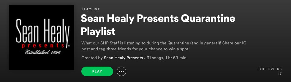 Our #QuarantinePlaylist has been updated with new music from <a href="/_thekingtrey/">KingTrey</a> , @WestSideGunn , <a href="/1LSmooth/">L-Smooth Mensah</a> , <a href="/DaBabyDaBaby/">DaBaby</a>   &amp; More! 

Looking to get added onto our playlist? Go to our Instagram (@ WeBookBands) for more info on our weekly contest!