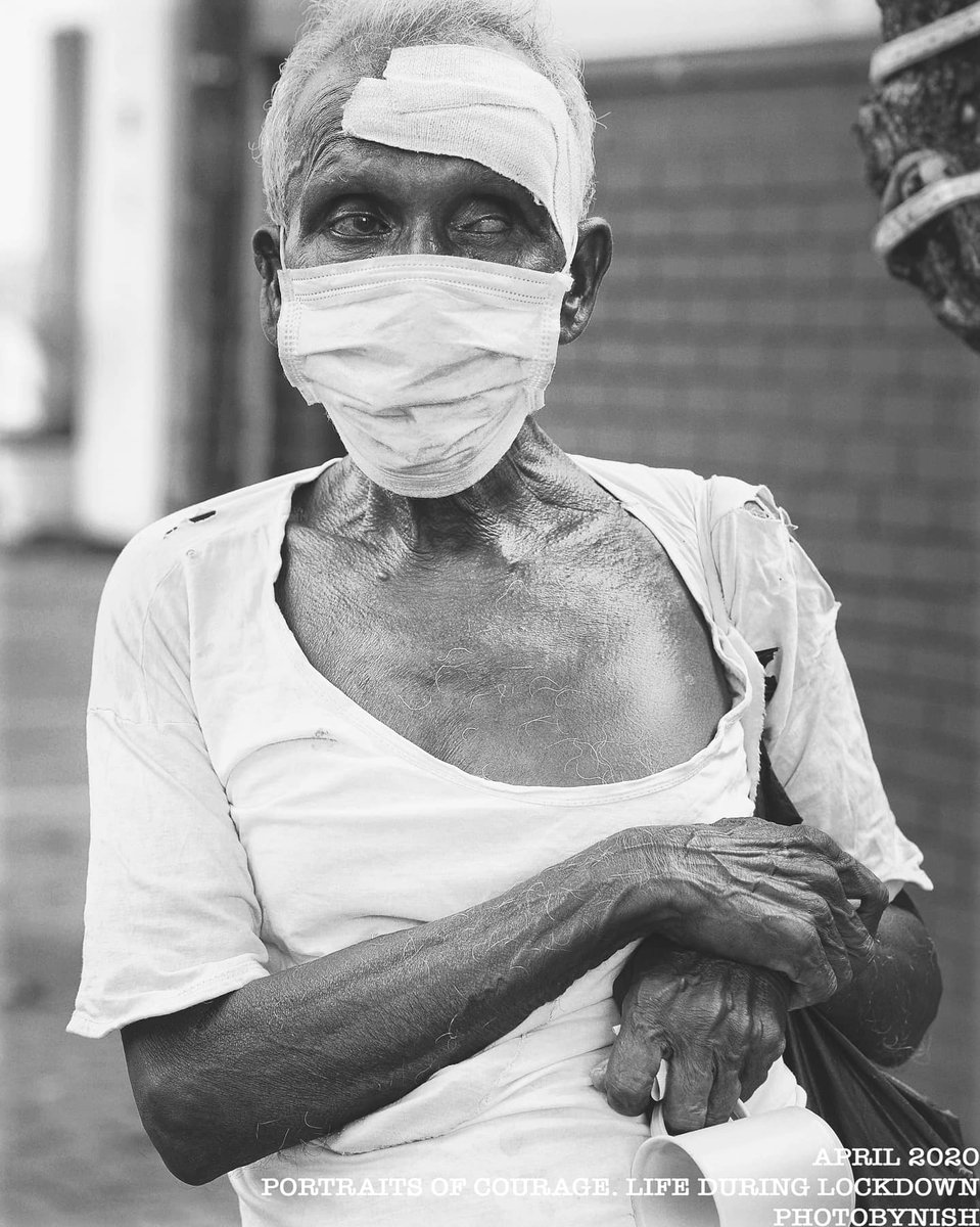 Nishanka's tweet photo. Poverty can devastate lives during #COVID19SL crisis. Marginalised people should be helped. My #photojournalism project called #portriatsofcourage in #srilanka #lka #colombo #photography #photographer #photojournalist #advocacy #coronavirus https://t.co/4lIleumNsS