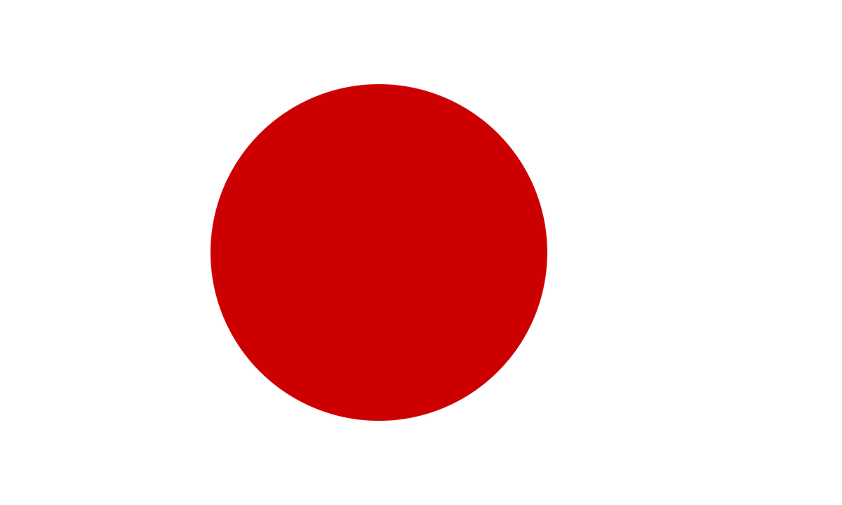 Япония раскраска флаг