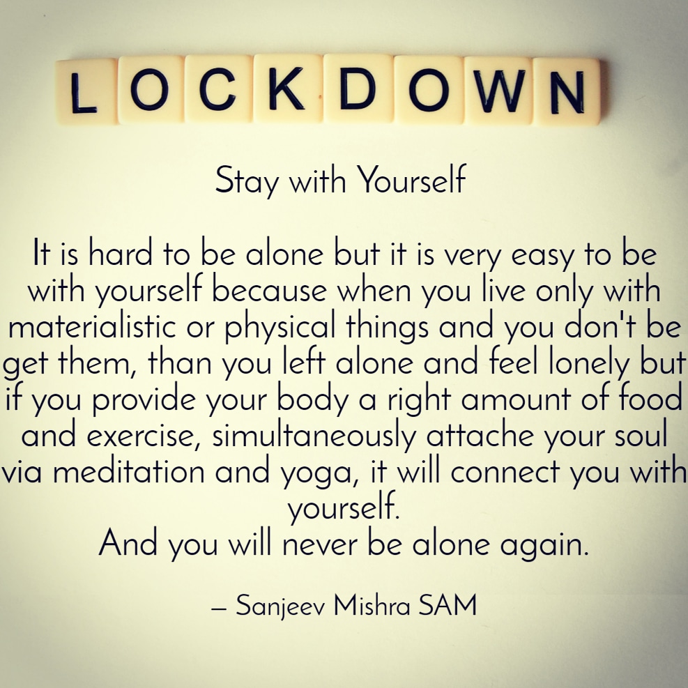 sunjiv7's tweet photo. #lockdown #StayHome #StaySafe #Staystrong #staypositive #loveandpeace #livelife #staywithyourself 🙏🧡😊💕
Stay with Yourself https://t.co/LSxIe0VCDf