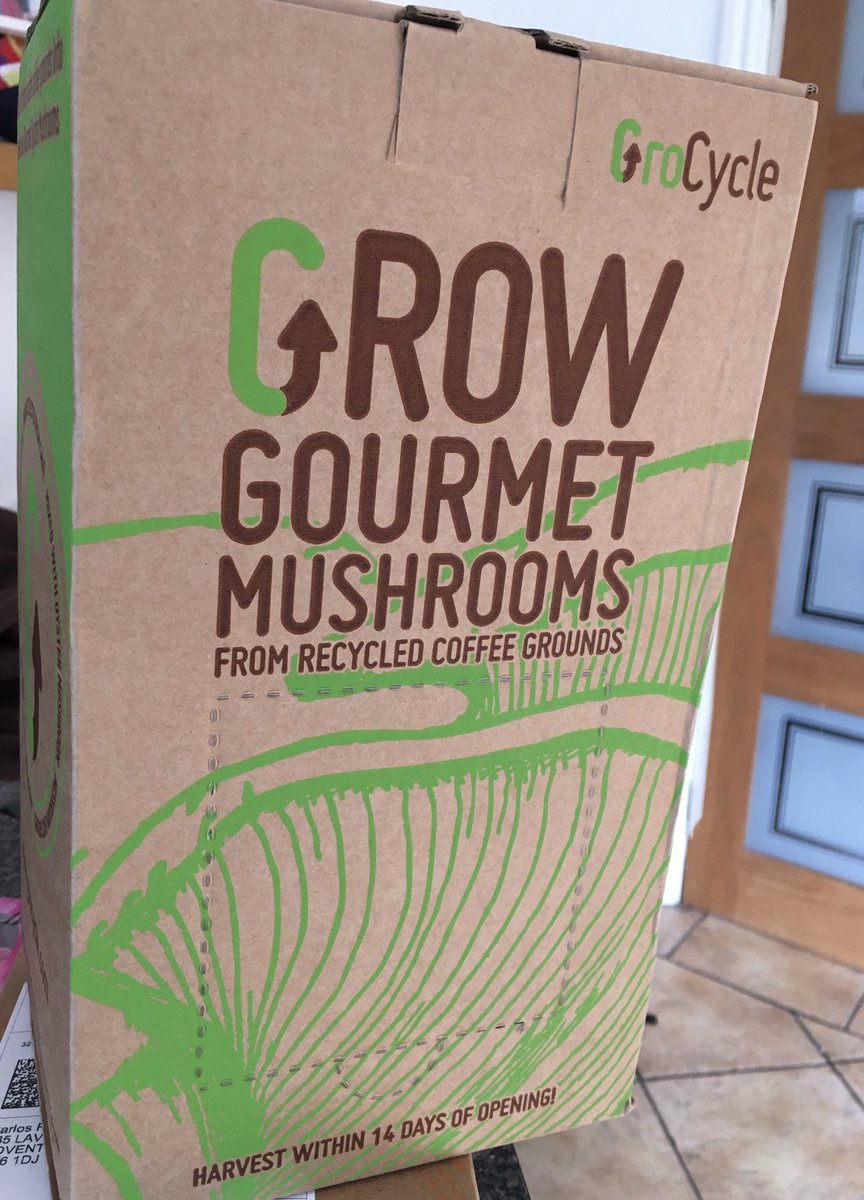 Exciting arrival today. We should have mushrooms in a couple of weeks grown from recycled coffee grounds. It’s been too long since we’ve grown these.