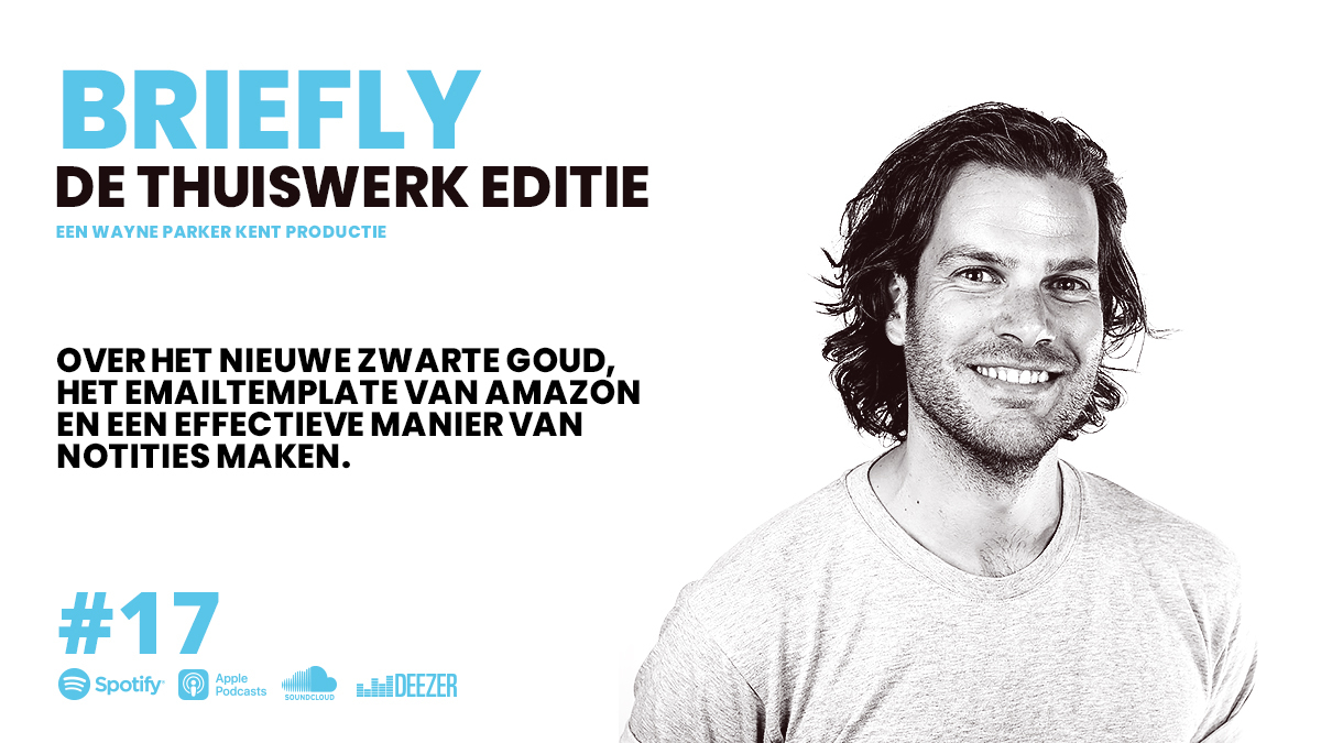 We ontleden het gelekte mailtemplate van Amazon, <a href="/Subtielman/">Matthijs Tielman</a> vertelt over het nieuwe zwarte goud en @markschoones tipt de bijzondere manier waarop hij notuleert. Dat en meer in deze nieuwste aflevering. Luisterse en fijn weekend alvast!👉lnk.to/Briefly-17