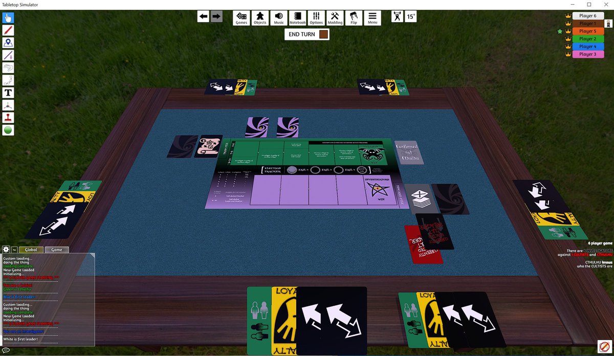 SecretCthulhu's tweet photo. It's a bit of a "Work in Progress" but we are happy with the initial progress on adding the game to @TabletopSim. https://t.co/kWU0AvjRJf