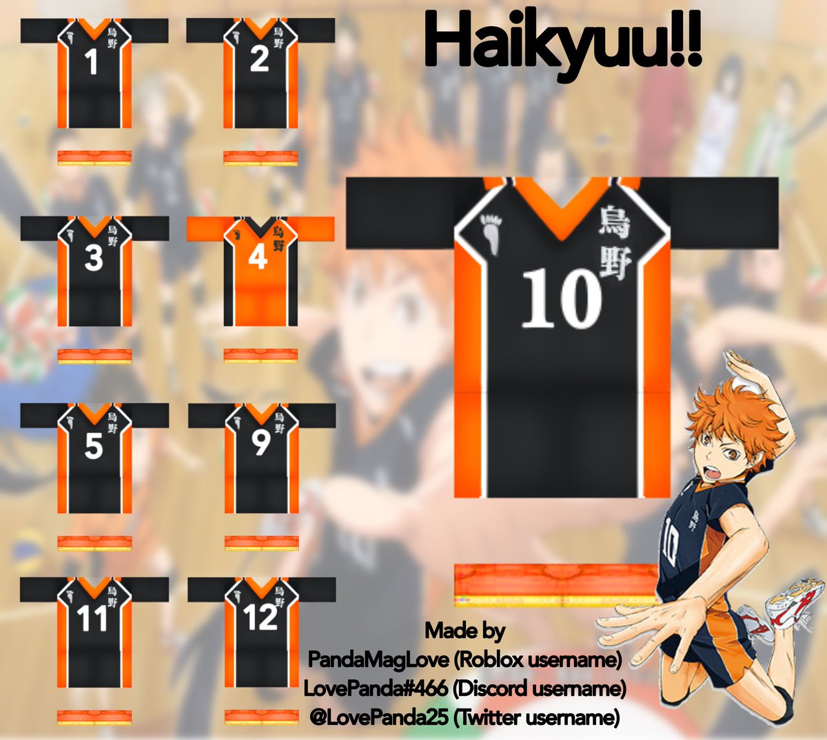 Featured image of post Haikyuu Shirt Roblox Template