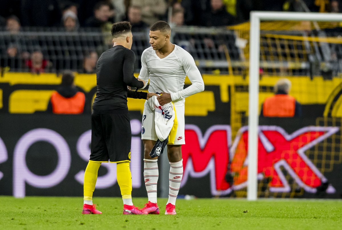 A special mention to young Jadon Sancho as well, who has matched some of the best seasons in football history at the tender age of 19. Whoever gets him will be a very lucky club. Even better is Mbappe, with the two poised to dominate world football in the near future.  #BVB  #PSG