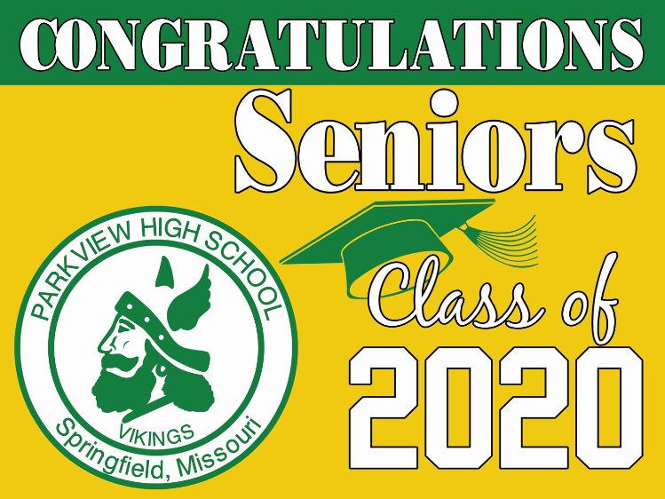 DrMichelSPSAD's tweet photo. @Parkview_Viking Seniors be on the lookout for a time and place to pick up one of these signs for your home! #BeParkview #Classof2020 https://t.co/u8dKOQNZZ0