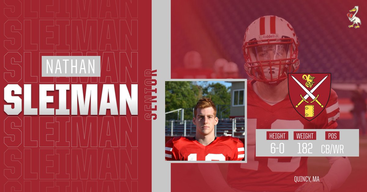 Next senior shout out: Recently committed to <a href="/UNH_Football/">New Hampshire Football</a> CB/WR <a href="/nsleiman5/">Nate Sleiman</a> from Quincy, MA. Nathan's a lockdown corner with offensive skills too - and he can also triple jump out of a building! The Wildcats are getting two of our best. Thank you, #13! #GoBigRed #GraniteStrong