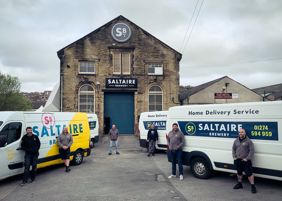 SaltaireBrewery's tweet photo. We've increased our fleet to meet demand for our #HomeDelivery service. You’ll spot them across #WestYorkshire dropping off #SaltaireBrewery orders.
The #YellowOne is well known, but we are wondering whether to name the white ones. Any suggestions? 

#BeerDoneRight https://t.co/wvwOaPHUOr
