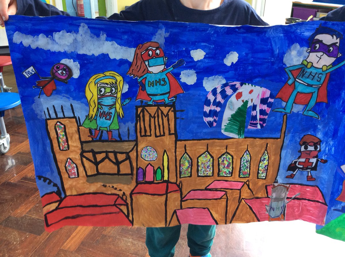 Year4Hempland's tweet photo. Fantastic Fridays involve baking apple crumble, submitting our very impressive superhero artwork to York Hospital Wobble Room and playing in the forest! https://t.co/Ur4isveRzF