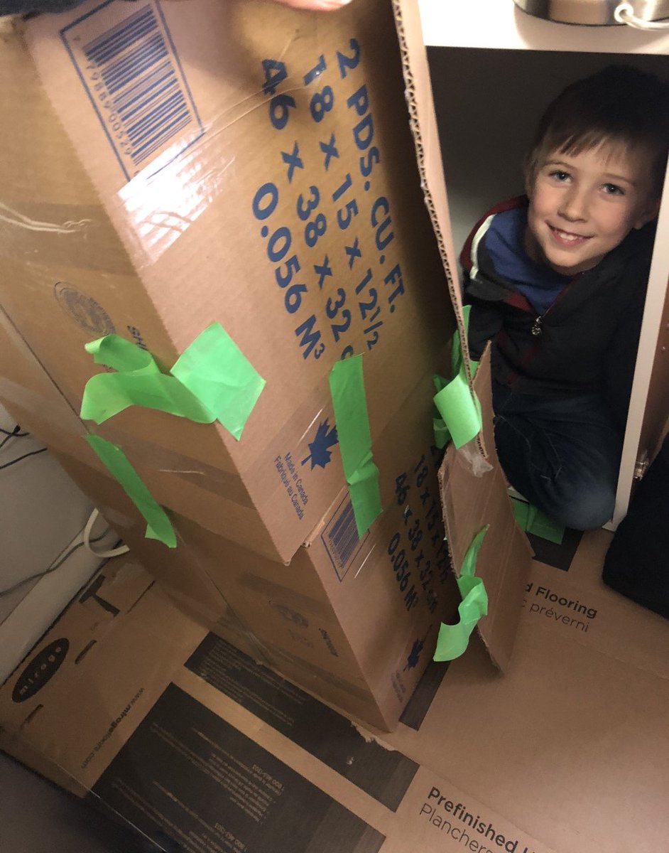 thenewMrsGordon's tweet photo. #Boxforts and #ninjacourses were on point this week! Love the creativity! #fab14 https://t.co/H938GIUmAK