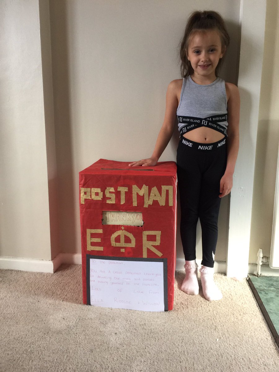 laurent68365330's tweet photo. @Newlands_PS Ella made a post box for the postman to show her appreciation for what he does! https://t.co/eCzrkxPwl4