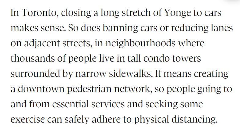 VisionZeroCA's tweet photo. "There is an immediate need to open up space in densely populated areas of Canadaβs cities ..."
ππ N A I L E D ππ I T ππ@globeandmail ππ
πhttps://t.co/7sKyRkb3q3 #walkTO #bikeTO #COVIDToronto #REImaginingYonge #BuildtheVisionTO #tacticalurbanism https://t.co/FpkNUV1PIn