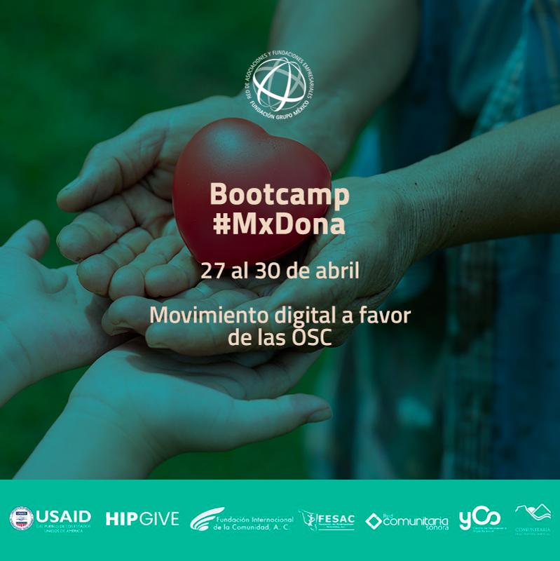 FundacionGM's tweet photo. #LaRedTeInforma
Participa en las 4 sesiones del Boot Camp virtual #MxDona que serán impartidos por el equipo de @HIPGive del 27 al 30 de abril ¡No te pierdas esta increíble oportunidad y mejorar las capacidades digitales de tu organización! #PorMéxico 
https://t.co/915aKZVA8o https://t.co/CG945z5KJL