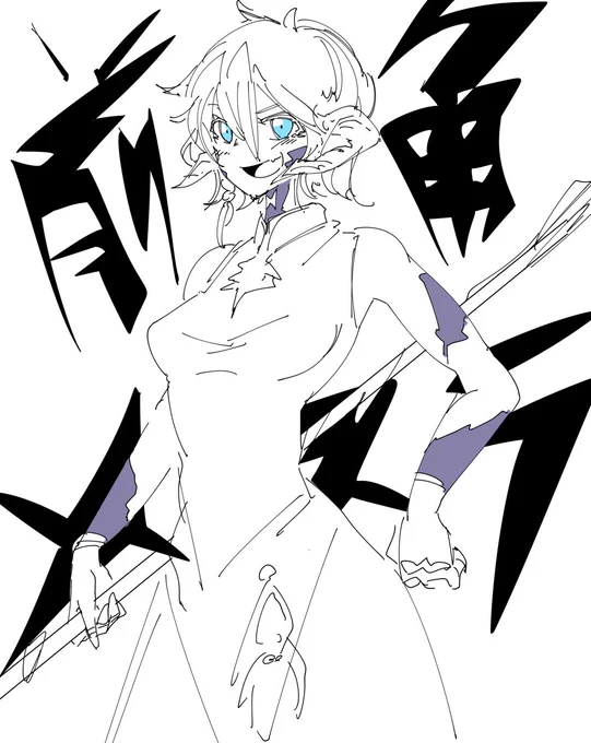 やっぱ何も考えないで描くのたのすぃーーーー!!さっきの絵よりずっとイイ 