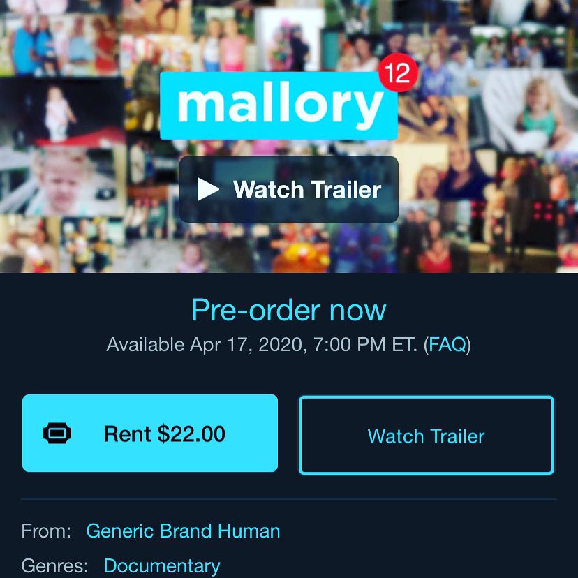 Here is a film my team and I worked tirelessly on for over the course of a year. It will only be available for 10 days, you can pre order the film today!  vimeo.com/ondemand/mallo… the rental period starts at 7 tonight &amp; goes through midnight on the 26th!  #indiefilm
