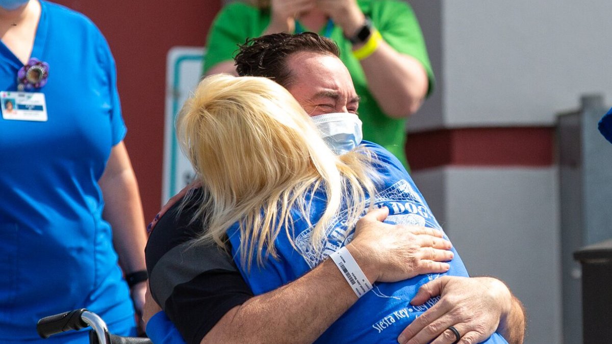 7NewsDC's tweet photo. "I owe my life right now to the good Lord, the medical staff and everyone who prayed.”

ICYMI: A Maryland deputy was released from the ICU on Easter Sunday after he had spent 13 days in a coma with COVID-19.

https://t.co/gHgUjkA1NY https://t.co/IFcUPyAzIs