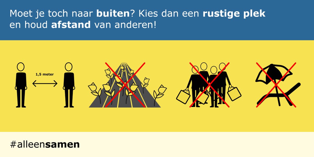 't Wordt mooi weer! Blijf zoveel mogelijk thuis. Naar de bollenvelden komen is geen goed idee. Lokale wegen tussen bollenvelden Hillegom, Lisse, Voorhout &amp; Sassenheim zijn afgezet voor auto’s, motoren &amp; groepen wielrenners. Te druk? Dan ook voor fietsers &amp; wandelaars.#alleensamen