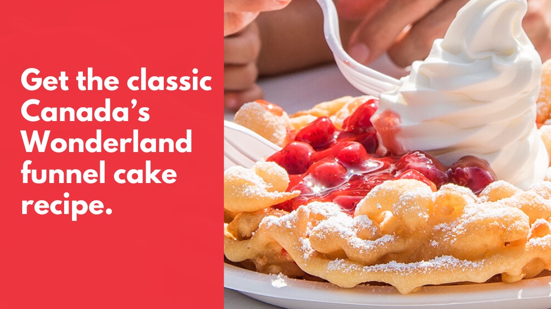 WonderlandNews's tweet photo. 😋 We’re celebrating #FoodieFriday by releasing our classic Canada’s Wonderland Funnel Cake recipe! Make our signature treat at home, complete with a sweet strawberry sauce. Share your photos on social and tag us! Recipe is here https://t.co/yFSfSfbXkU
ENJOY!
#FunnelCake https://t.co/opDZFKK5E7