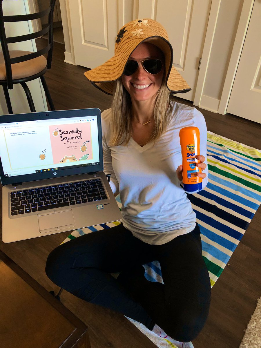 I look so forward to our class Zoom meetings! Today was Beach Day! Even though it’s snowing out it was nothing but all smiles! #remotelearning #Beebe