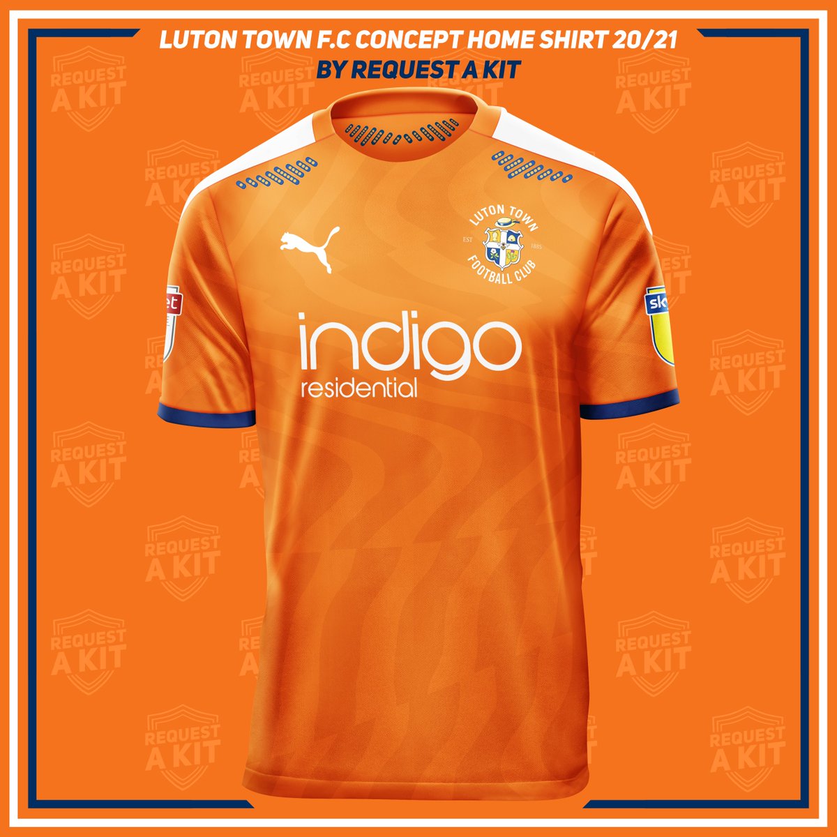 luton town jersey