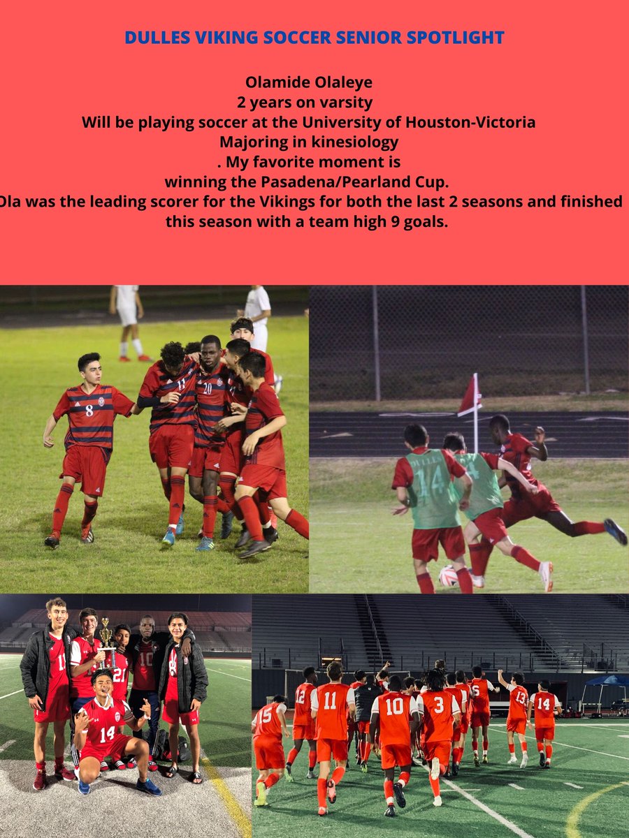 Viking soccer senior spotlight of the day is the man up top.  <a href="/htx_olamide/">Olamide</a> @JFDullessoccer <a href="/Dulles_Soccer/">DHS Boys Soccer</a>