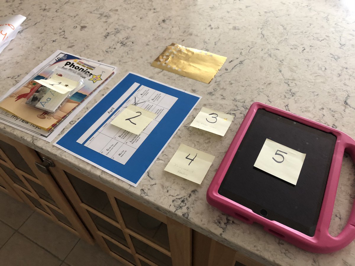 BradRLovell's tweet photo. After countless iterations of remote learning in the Lovell house, we have found success. VOICE & CHOICE is the winner. Choose from @Elamskinders learning grid with a few online app options. Complete by end of the day! #FinallyWinning https://t.co/oBfgVHTO0f