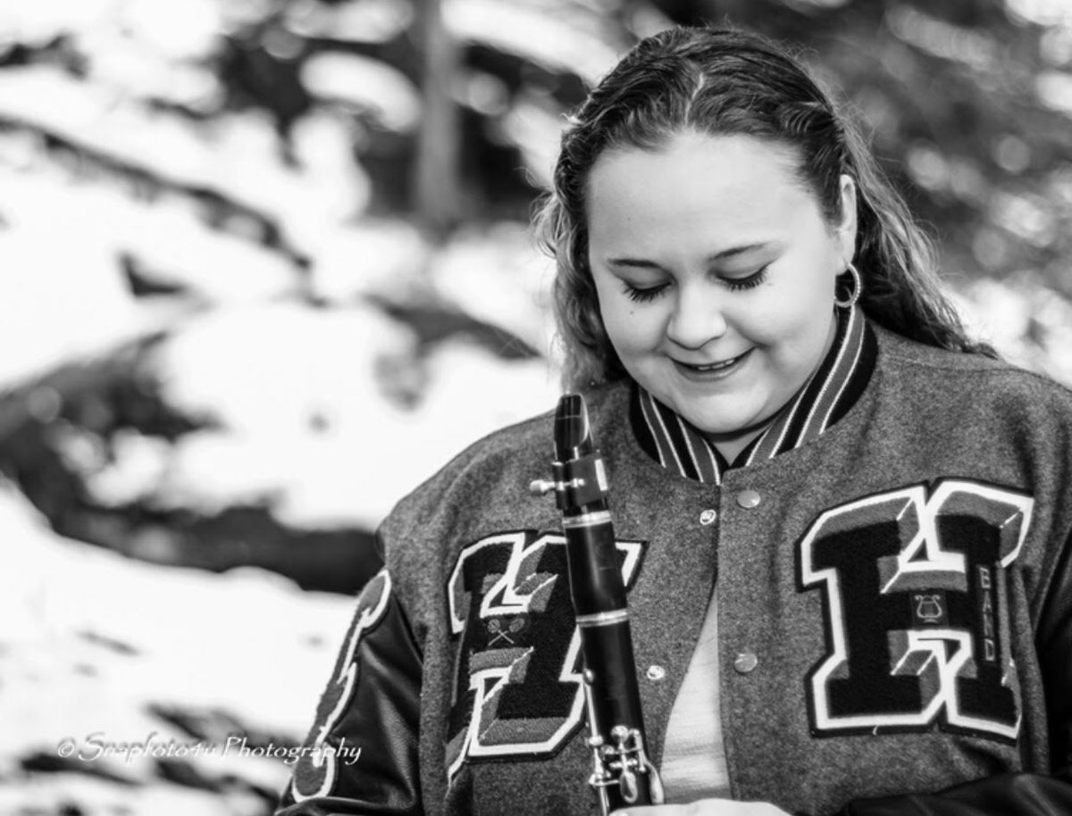 Our next Choir Senior Spotlight is Victoria Lewis! If Victoria could have lunch with anyone in the world it would Mozart to pick his musical genius mind! Victoria plans to attend Slippery Rock University to Major in Music Education to become a Band Director.