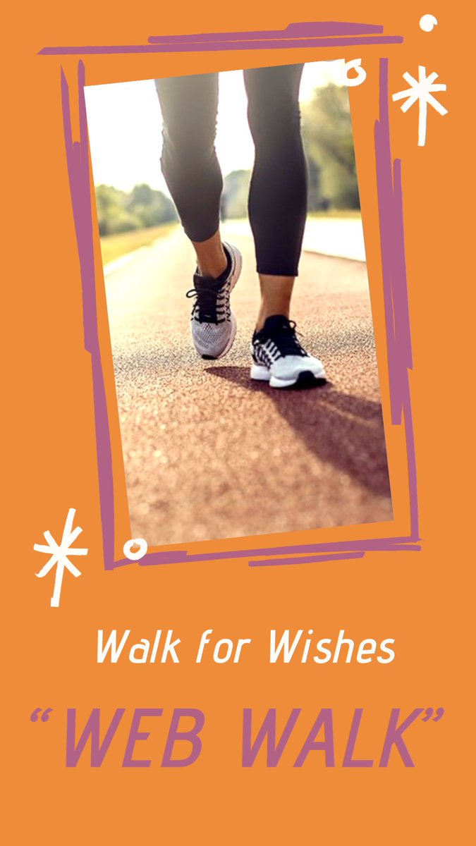 If you are participating in the Walk for Wishes “Web Walk” tomorrow, make sure to send us pictures to receive a point! 🤗