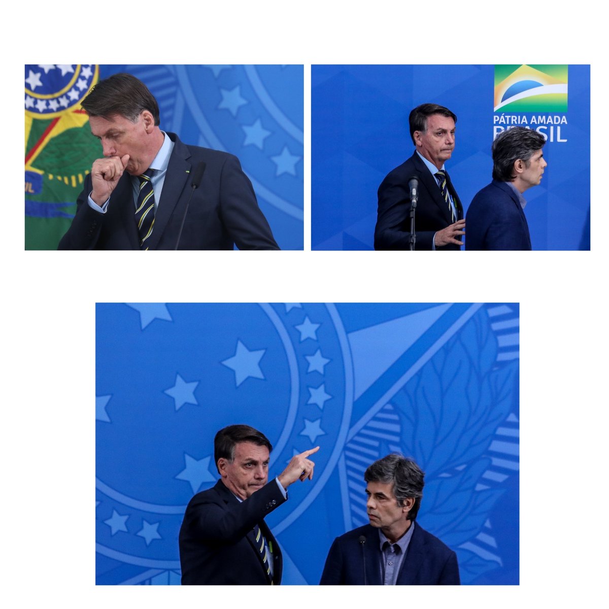gabrielabilo1's tweet photo. O presidente Jair Bolsonaro e o novo ministro da saúde Nelson Teich https://t.co/8vCUzwUcbJ