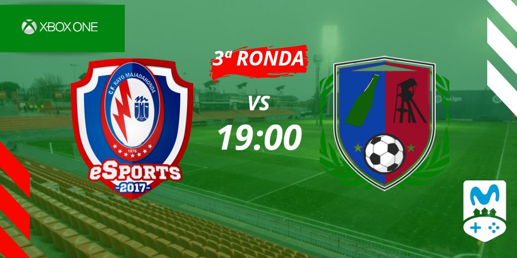 🔴🔵⚪COPA MOVISTAR 🔴🔵⚪

Nuestros chicos #Xbox disputarán la segunda ronda del torneo #SeguimosConectados organizado por <a href="/MovistareSports/">Movistar eSports</a>.

🕛19:00
🆚 <a href="/LaCuenca_VFO/">La Cuenca</a>
📺 Mixer.com/Jowals10

¡Mucha suerte equipo!
⚡#VamosRayo⚡