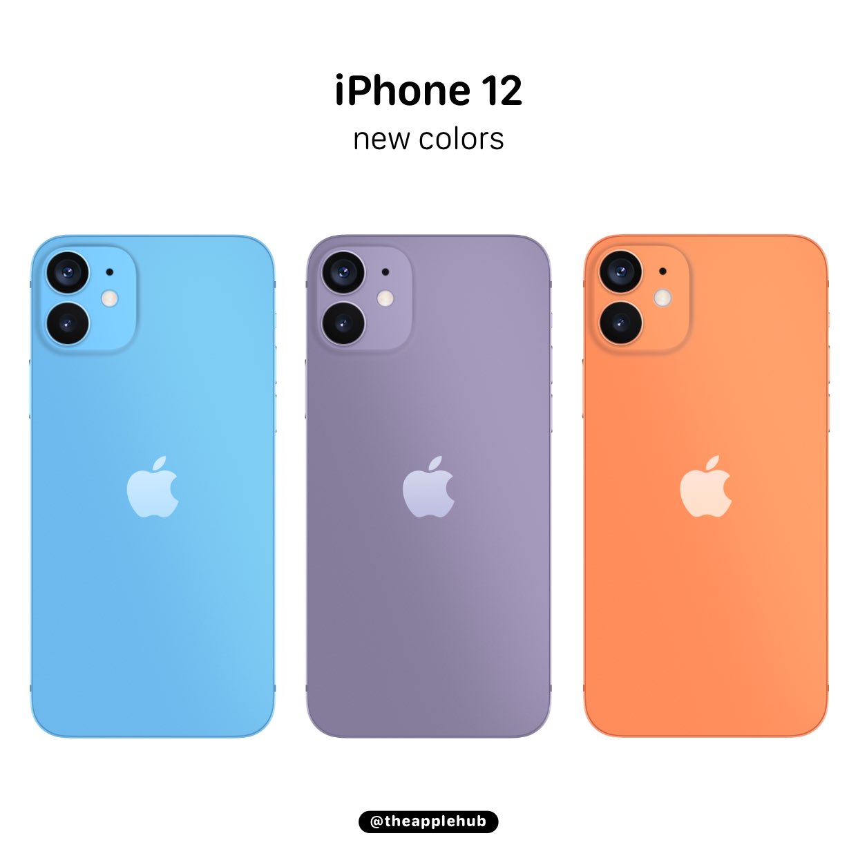 Apple Hub According To Everyapplepro And Maxwinebach Apple Is Working On New Colors For The Iphone 12 Including A Light Blue Violet Shade And Light Orange Out Of Those Colors
