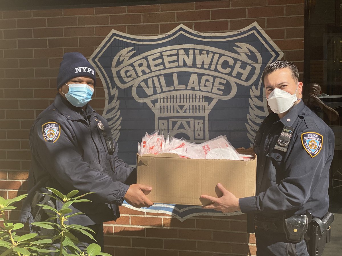 Thank you to <a href="/SimonHuck/">Simon Huck</a> for the generous donation of masks #Community #WestVillage