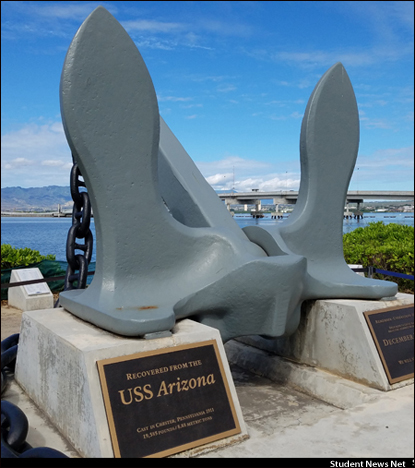snnheadlines's tweet photo. Find the season ending NCIS episode - The Arizona - to watch. It's an incredibly beautiful tribute to Pearl Harbor veterans and all veterans. Christopher Lloyd plays a Pearl Harbor veteran who wants to be interred with his brothers. 
Picture below is the USS Arizona anchor. https://t.co/XtdTGqZonK